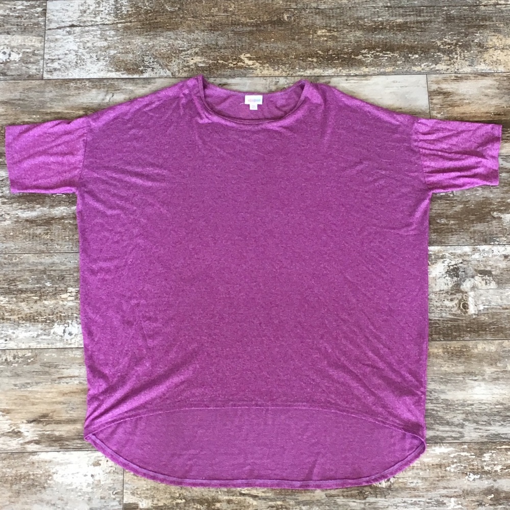 LuLaRoe Heathered Purple Irma 2XL